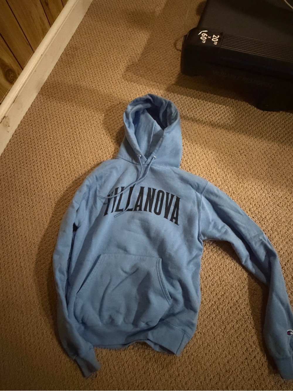Champion Villanova Light Blue Hooded Sweatshirt - College Pullover